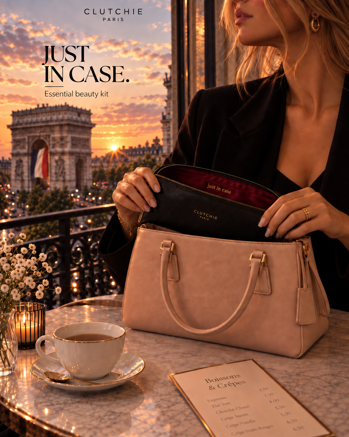 CLUTCHIE dans la lumière du soir à Paris